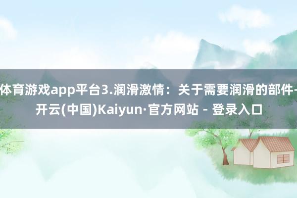 体育游戏app平台3.润滑激情：关于需要润滑的部件-开云(中